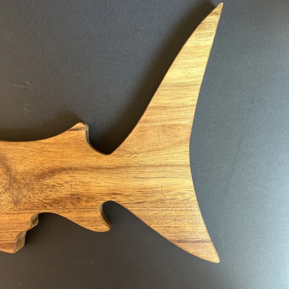 Funny Shark Coochie Board Shark-Shaped Wood Charcuterie Cutting Board 23